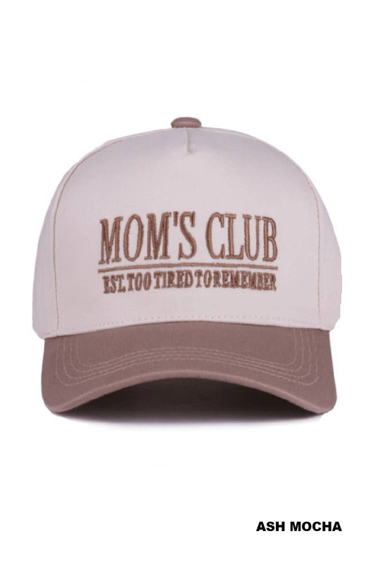 ..Mom's Club Two Tone Canvas Trucker