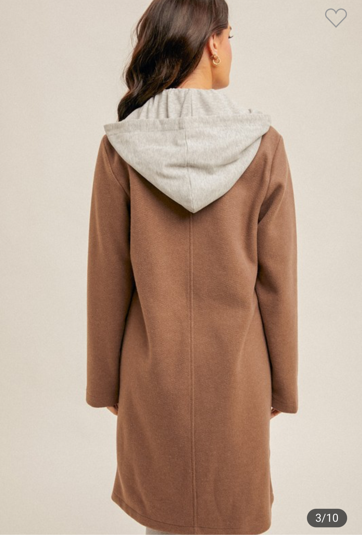 Hem & Thread Camel Hoodie Jacket