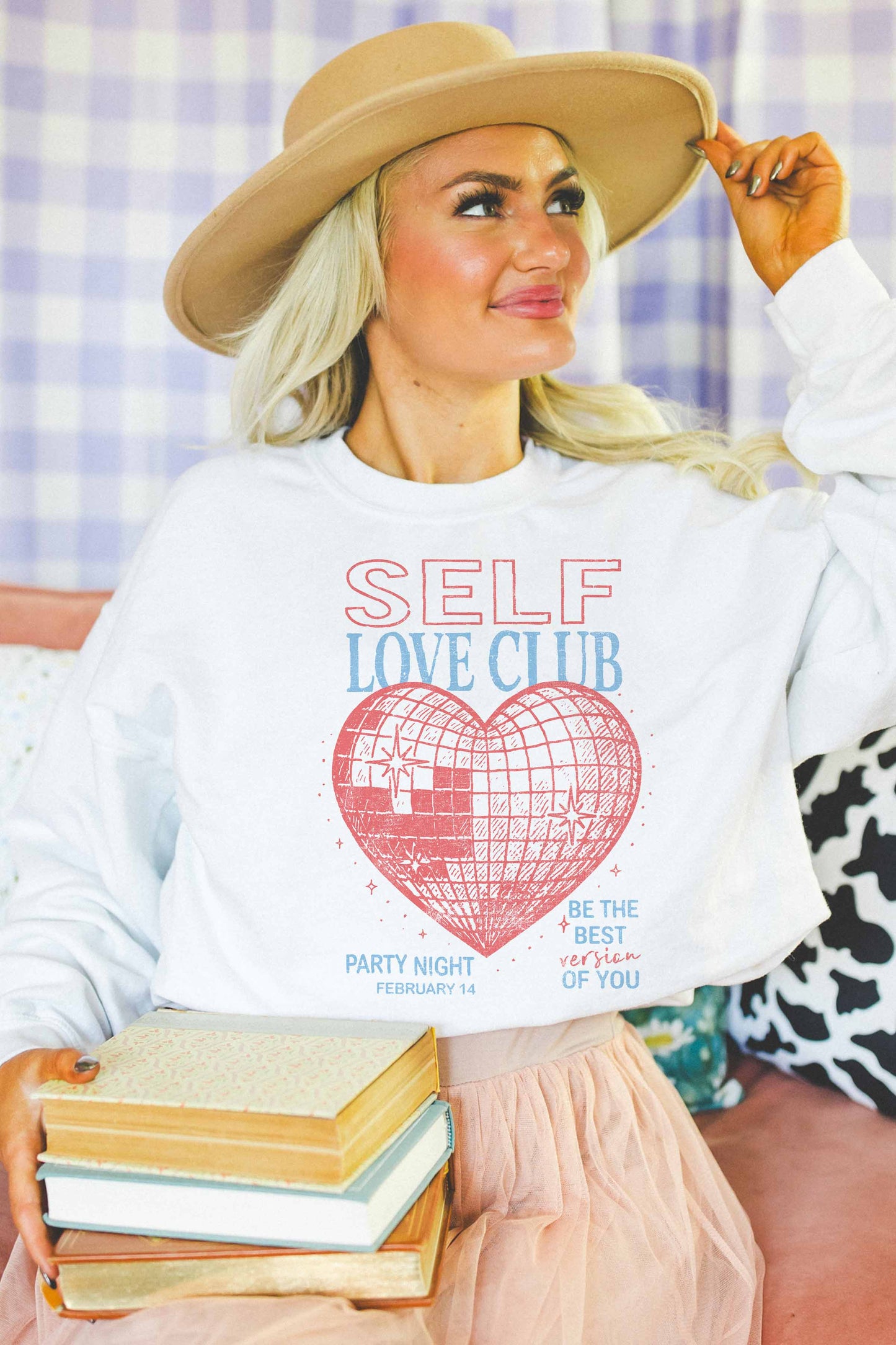 Good Day Street SELF LOVE CLUB OVERSIZED SWEATSHIRT