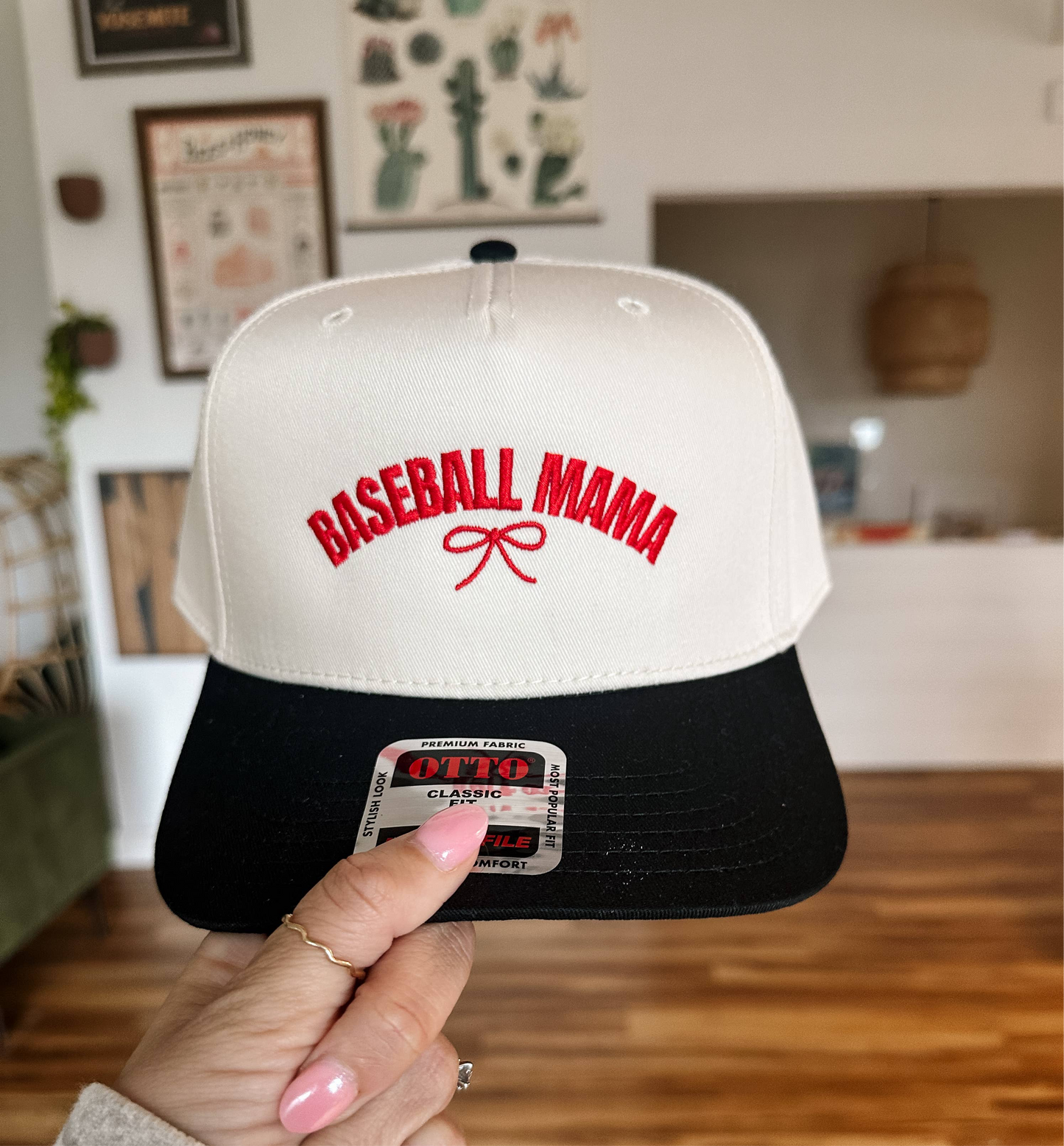 Baseball Mama Bow Hat