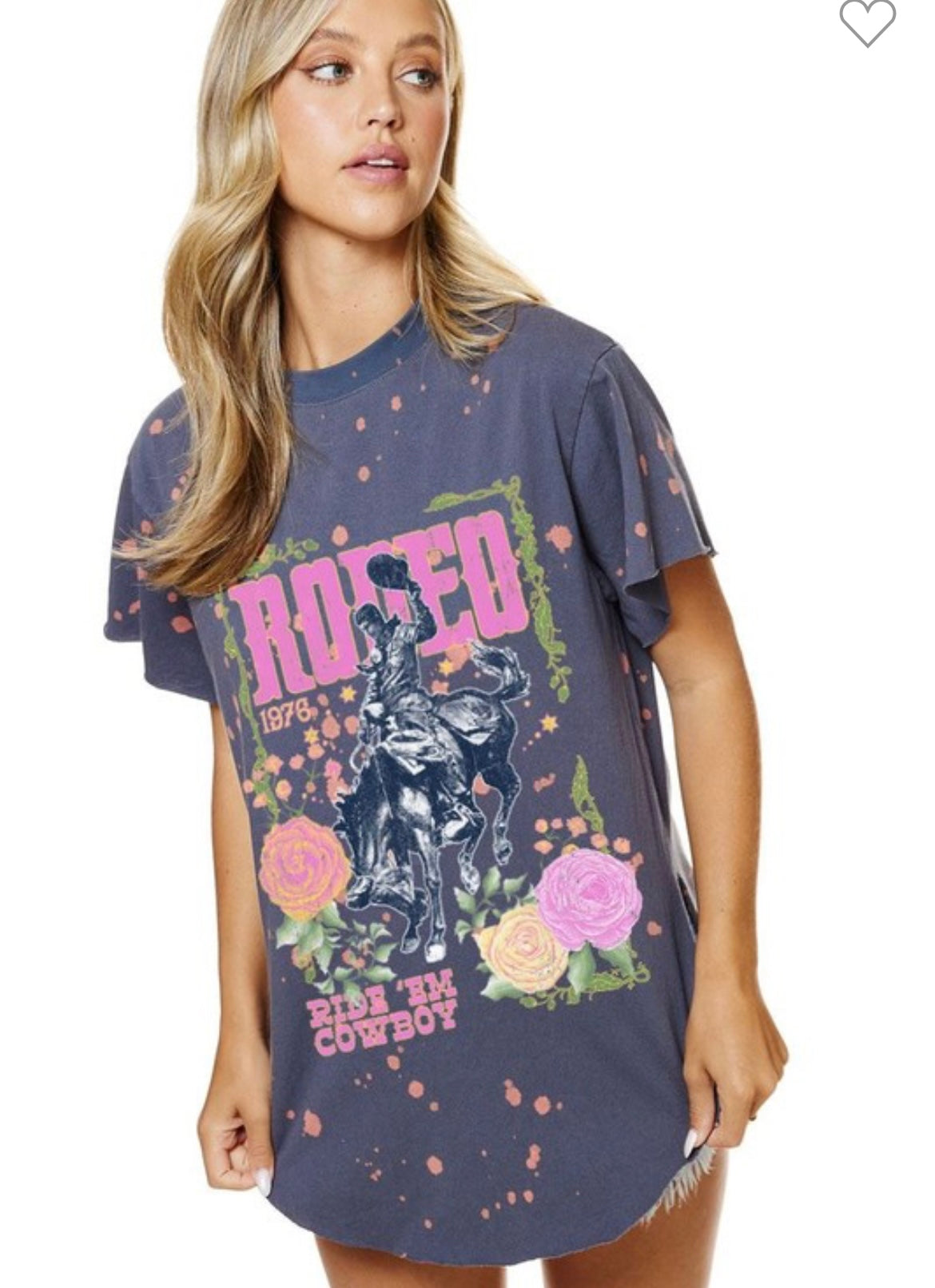 Zutter Bleached Rodeo Graphic T-Shirt