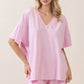 MineralWash VNECK everyday Tshirt HT4166
