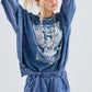 Mineral Washed Free Spirit Graphic sweatshirt HT4150P6