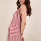Very J Striped Knit Romper