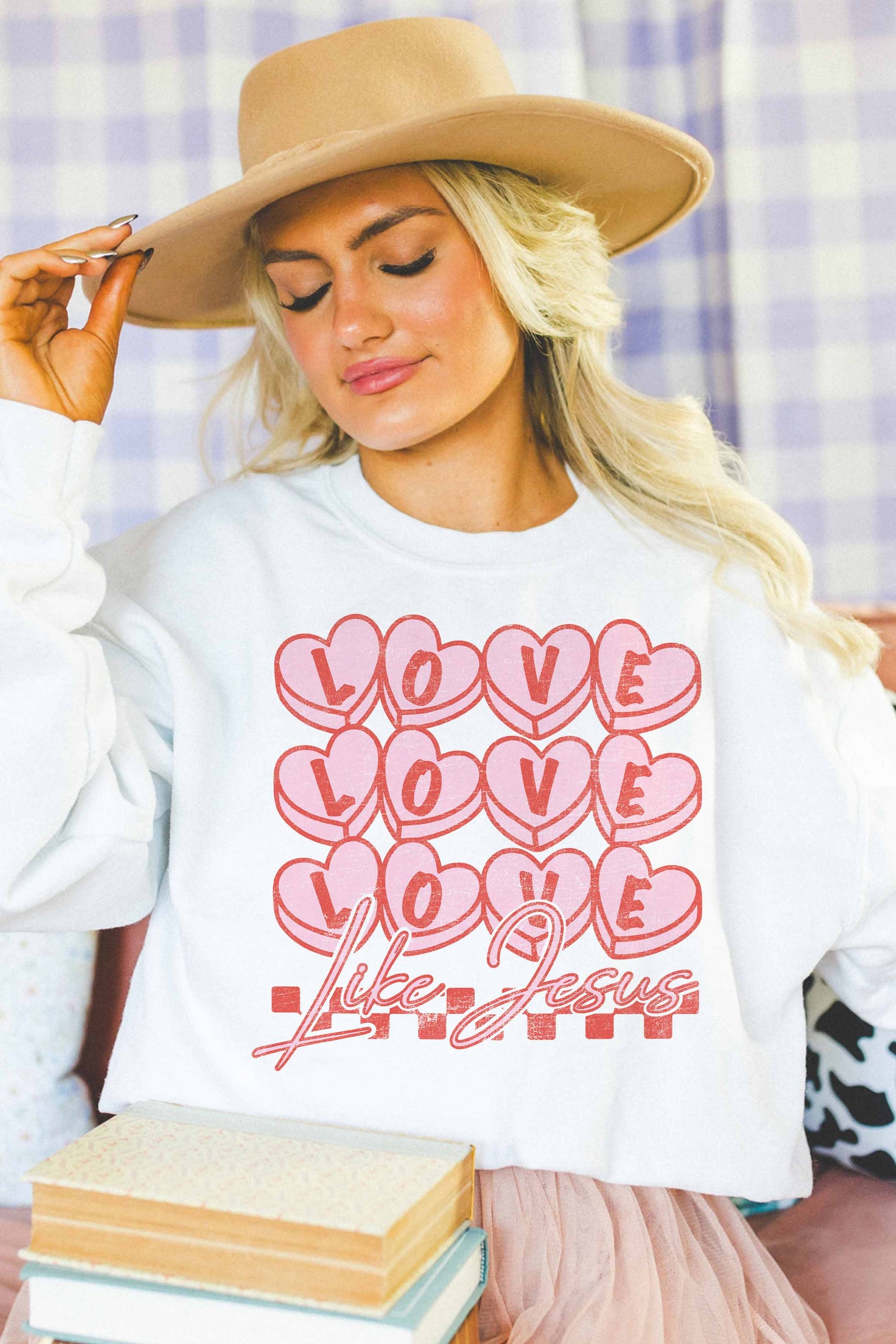 Good Day Street LOVE LIKE JESUS OVERSIZED SWEATSHIRT