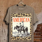 Lotus Leopard American Cowboys Graphic T-shirt