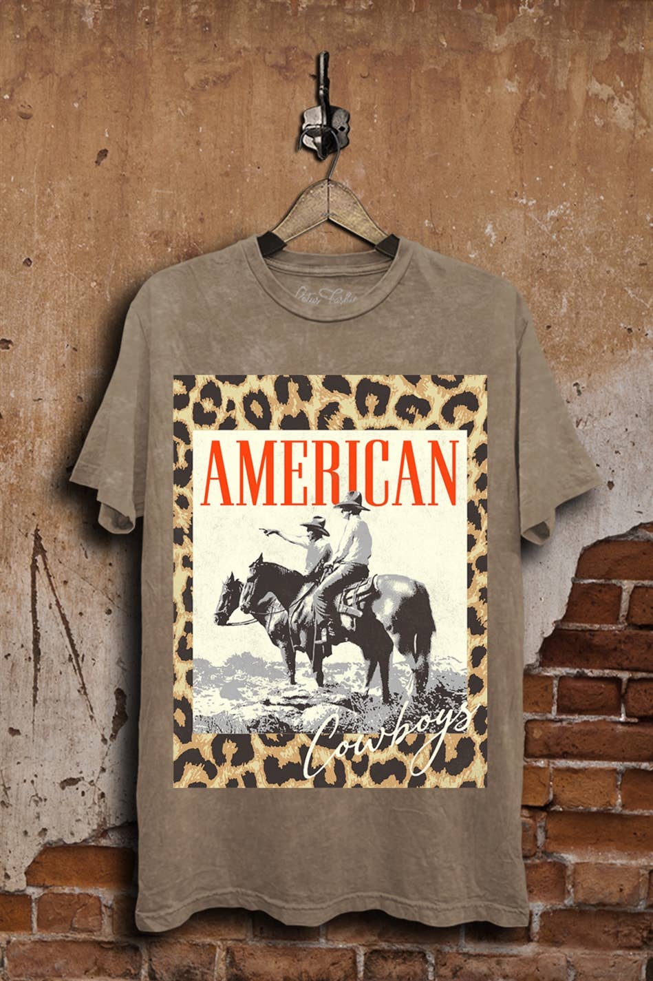Lotus Leopard American Cowboys Graphic T-shirt
