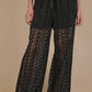 Very J Cotton Lace Bohemian Cargo Pants