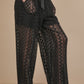 Very J Cotton Lace Bohemian Cargo Pants