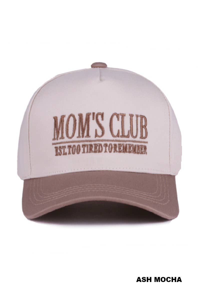 ..Mom's Club Two Tone Canvas Trucker