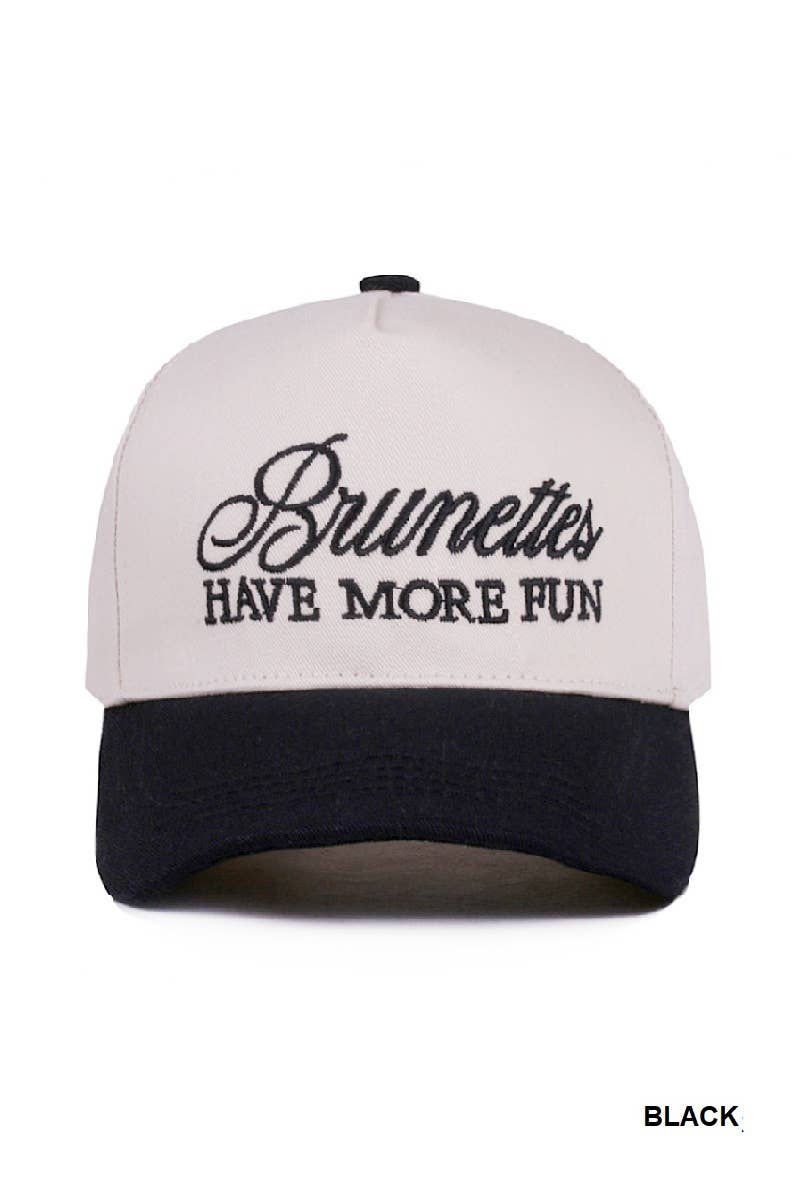 Brunettes Have More Fun Two Tone Camo Trucker