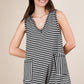 Very J Striped Knit Romper