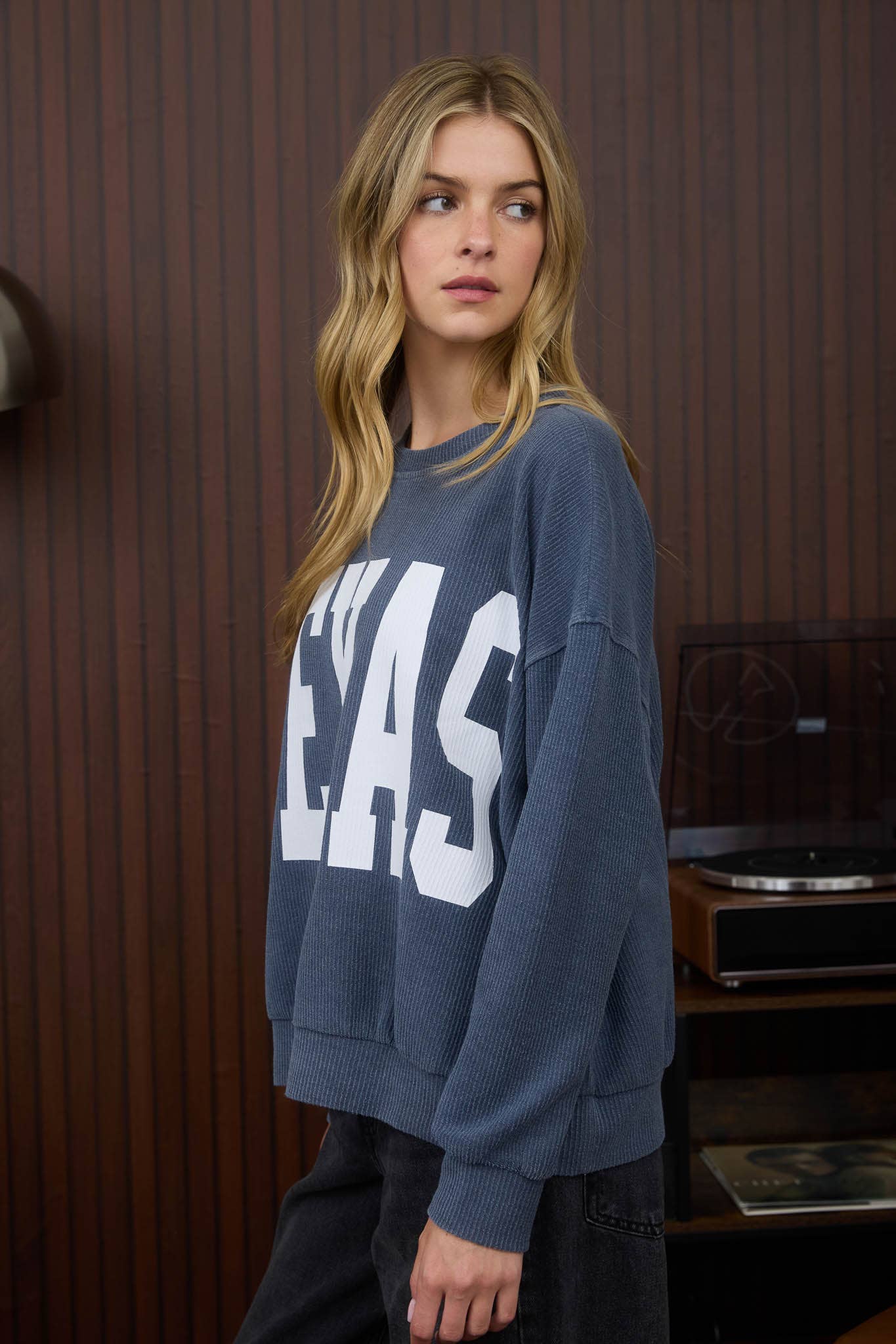 J.O.A TEXAS LONG SLEEVE KNIT TOP
