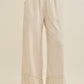 Mineral Washed Flower Daisy Trim LongLeg Pants HP6016P1