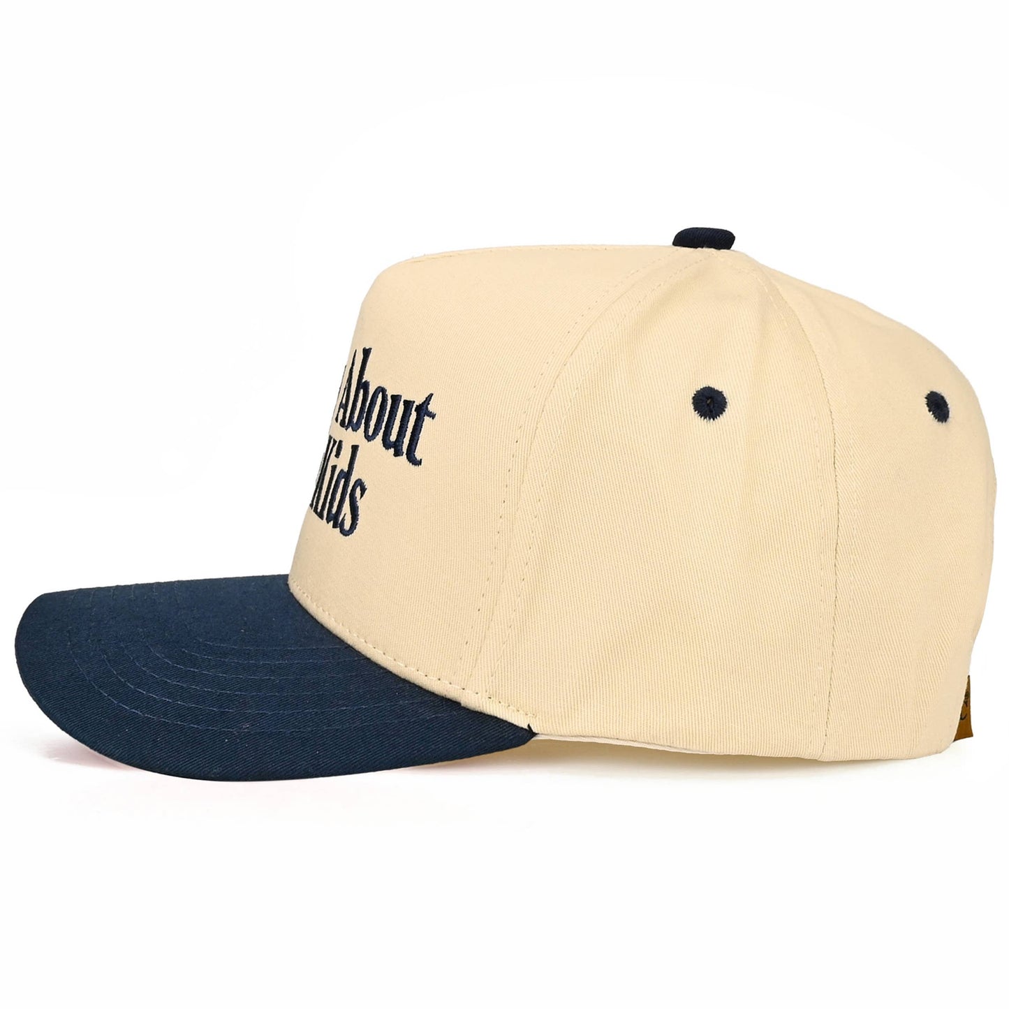 C.C SORRY ABOUT MY KIDS Letter Two Tone Trucker Hat