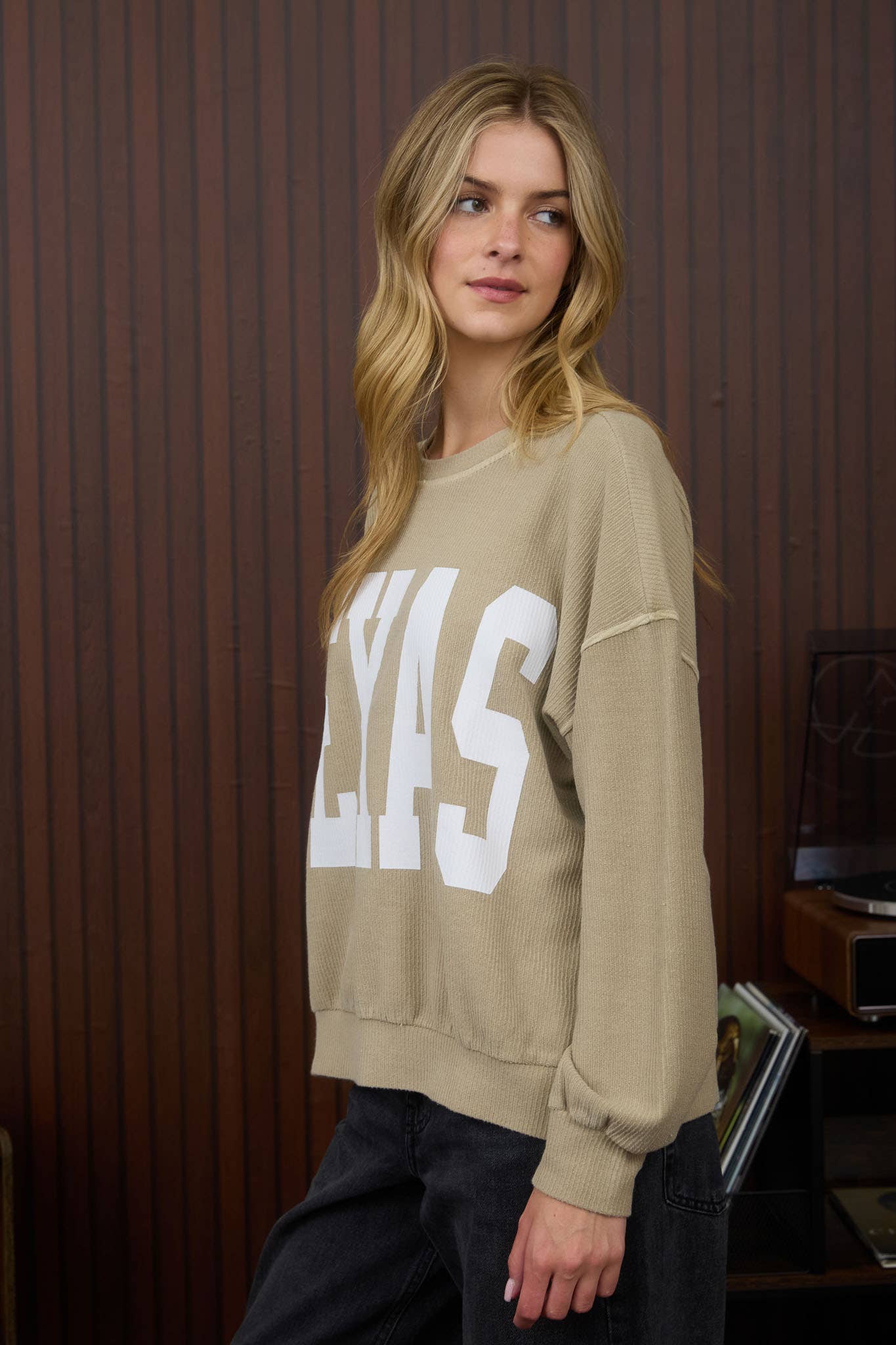 J.O.A TEXAS LONG SLEEVE KNIT TOP