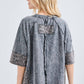 J her Mineral Washed Leopard Star Halfsleeve top HT6628