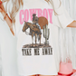 Cowboy take me away tee shirt
