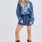 Mineral Washed Free Spirit Graphic sweatshirt HT4150P6