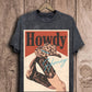 Lotus Howdy Honey leopard Graphic T-shirt