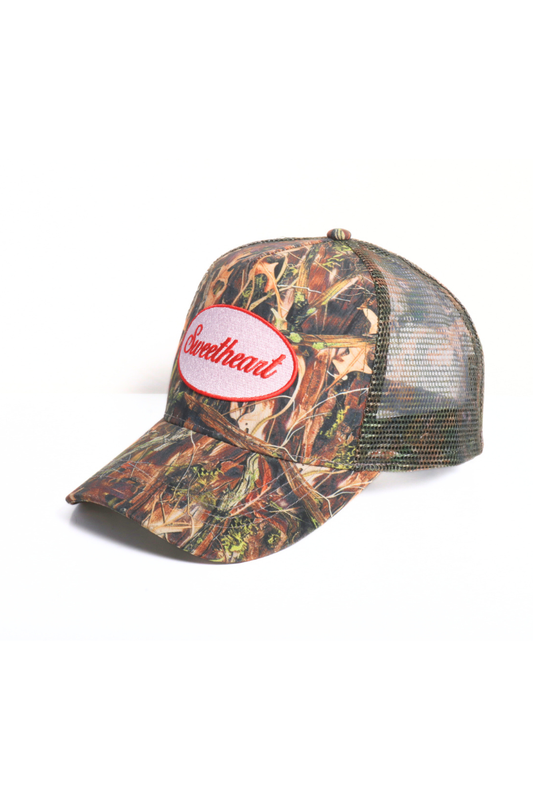 Sweetheart Embroider Mesh back Camo Trucker Hat