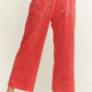 Mineral Washed Studded WideLeg Pocket Pants HP6549