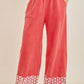 Mineral Washed Flower Daisy Trim LongLeg Pants HP6016P1