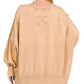 Zenana Acid Wash French Terry Oversized Sweatshirt