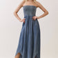 TENCEL SMOCKED ROUND HEM JUMPSUIT - VJU60429P
