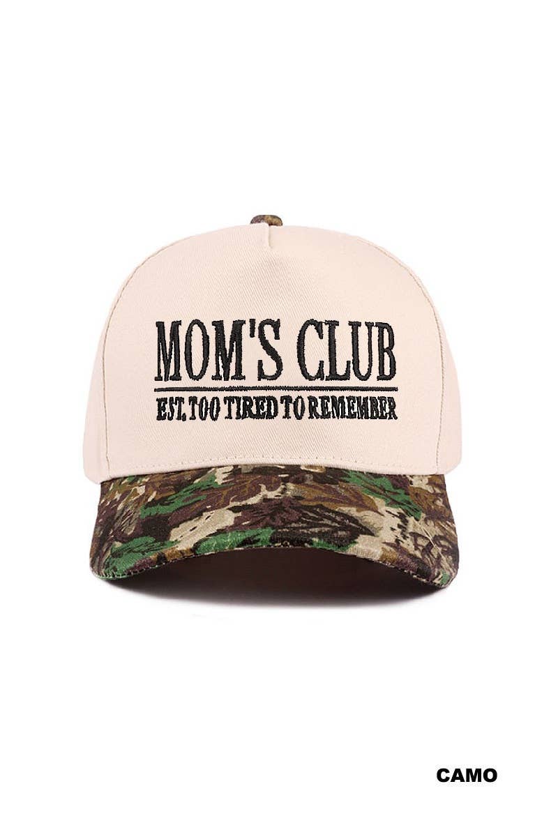..Mom's Club Two Tone Canvas Trucker