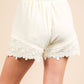 Very J Lace Contrast Woven Shorts