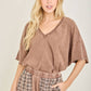 MineralWash VNECK everyday Tshirt HT4166