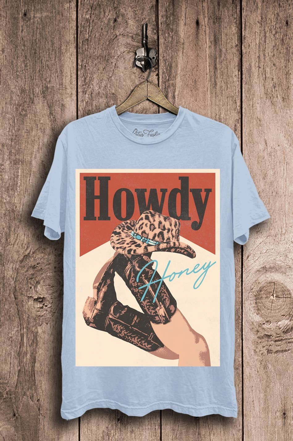 Lotus Howdy Honey leopard Graphic T-shirt