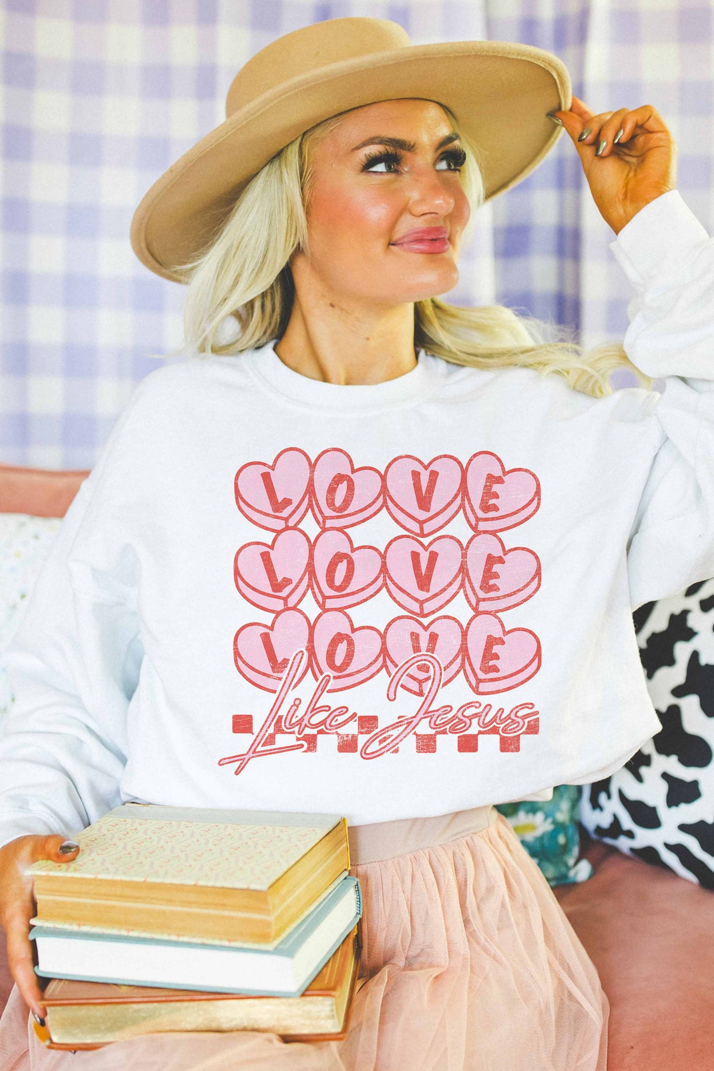 Good Day Street LOVE LIKE JESUS OVERSIZED SWEATSHIRT