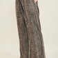 J. Her Mineral Washed Cheetah print Flare pants