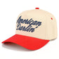 C.C AMERICAN DARLIN' Letter on Two Tone Trucker Hat