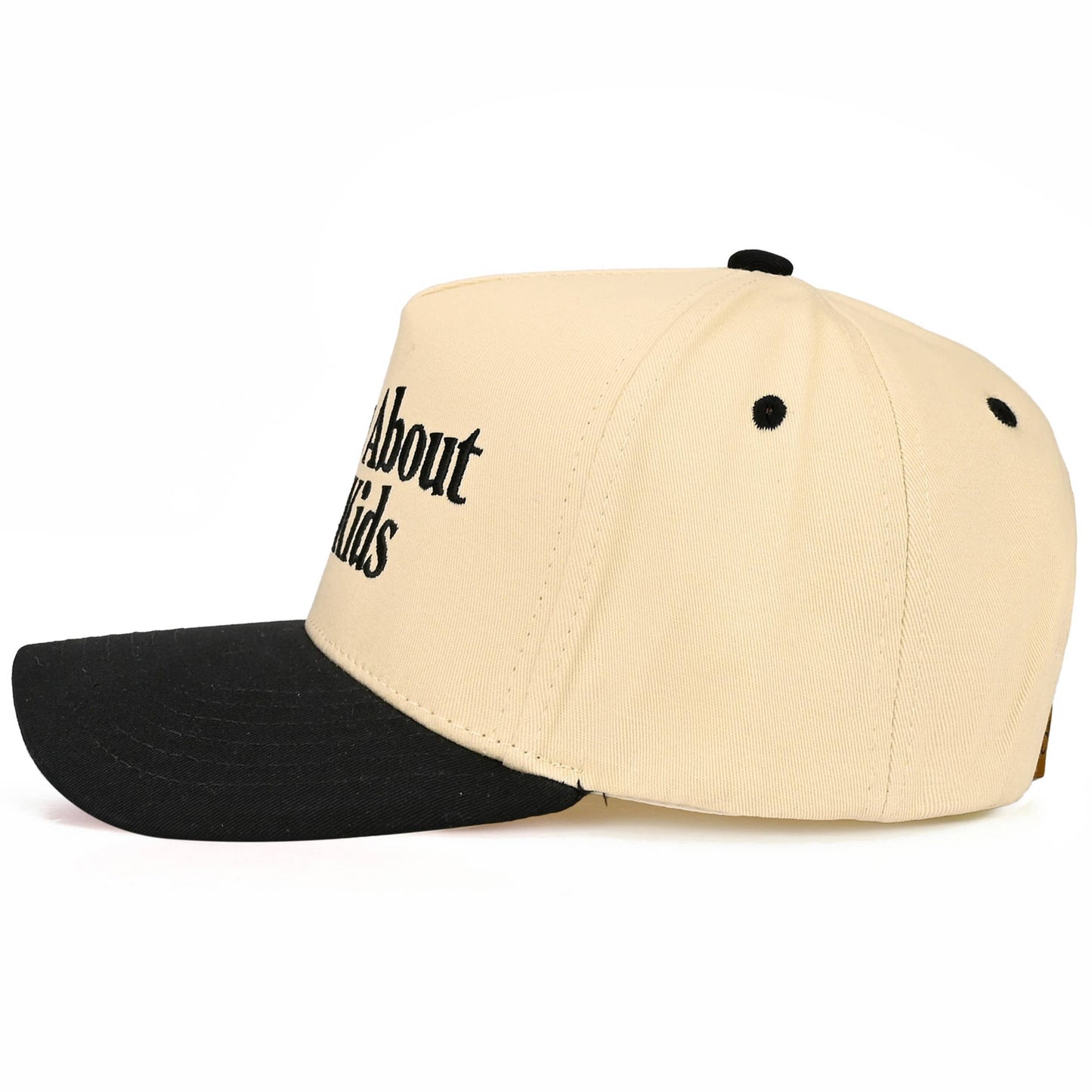 C.C SORRY ABOUT MY KIDS Letter Two Tone Trucker Hat