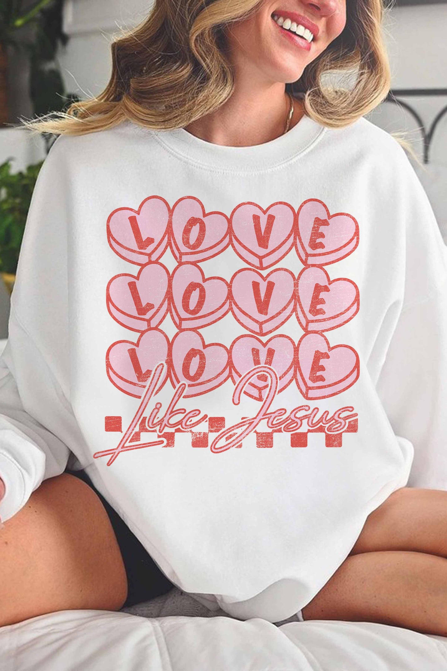 Good Day Street LOVE LIKE JESUS OVERSIZED SWEATSHIRT