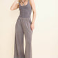 Mineral Washed Flower Daisy Trim LongLeg Pants HP6016P1