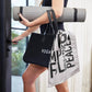 Black Canvas Yoga Tote
