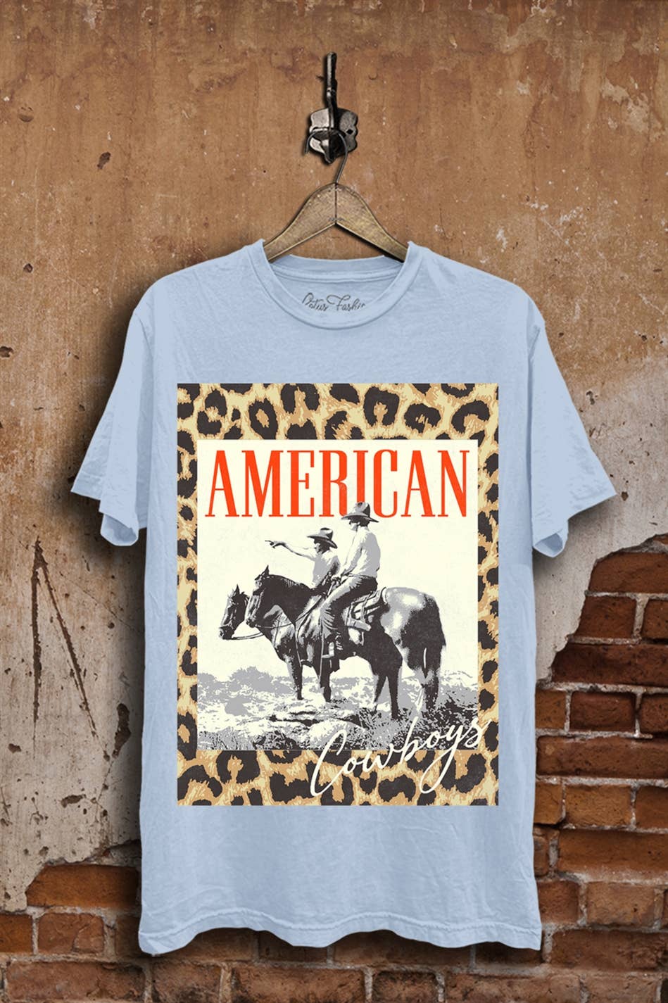 Lotus Leopard American Cowboys Graphic T-shirt