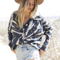 BlueButterCup Black Tie Dye Button up Shacket