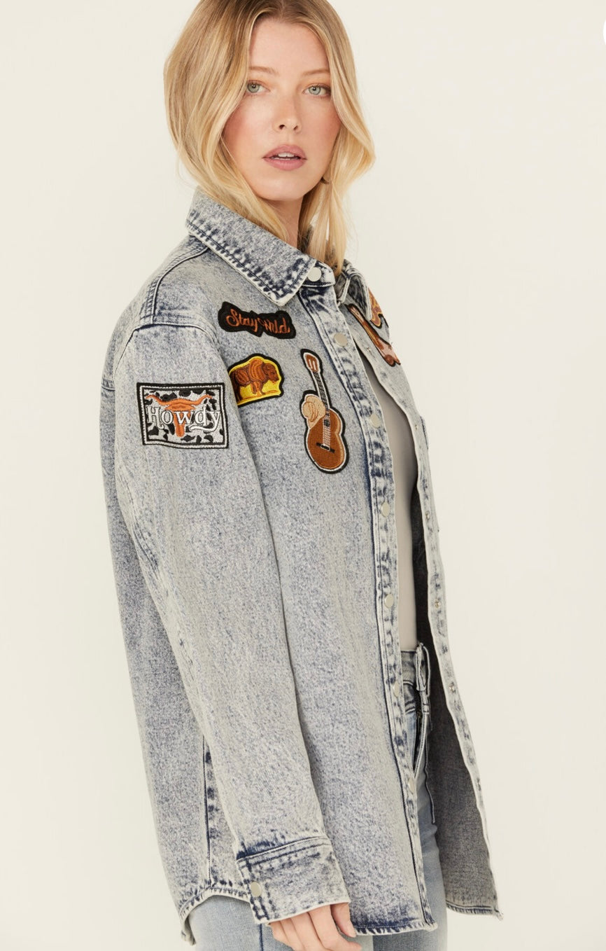 Blue B Rodeo Patch Denim Jacket