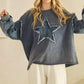 Sage + Fig Denim star Sweatshirt