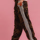 BIBI Camo Sweatpants with White Stripes