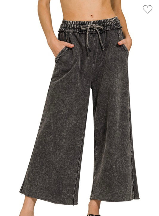 Zenana wide leg palazzo sweatpant