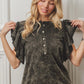 Bibi mineral washed Ruffle Tank