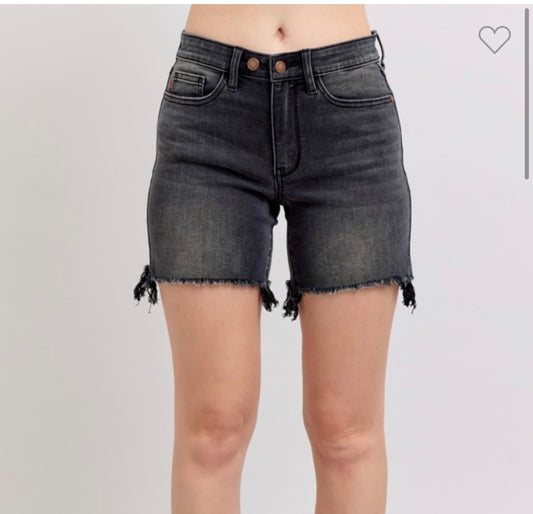 Judy Blue Black Denim Shorts