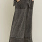 J. Her wide leg mineral washed ash black mesh Pants