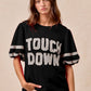 Bibi Touchdown Puff Sleeve Top